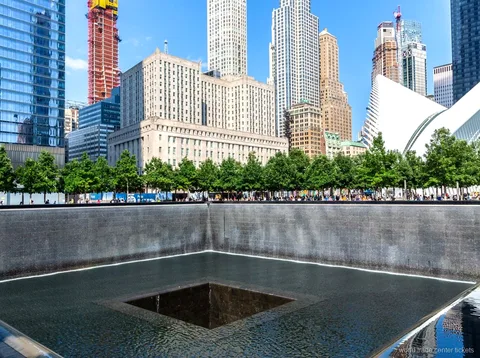 9/11 Memorial pools visited before the museum and observatory