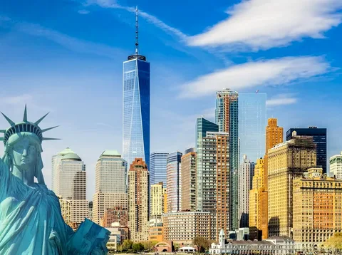 Privater Guide führt die Downtown New York Stadtführung nahe der Wall Street