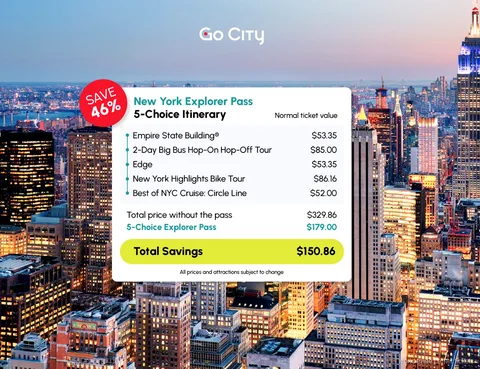 Application Go City utilisée avec le New York Explorer Pass