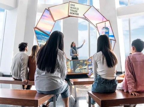 One World Observatory Sky Portal glass floor view