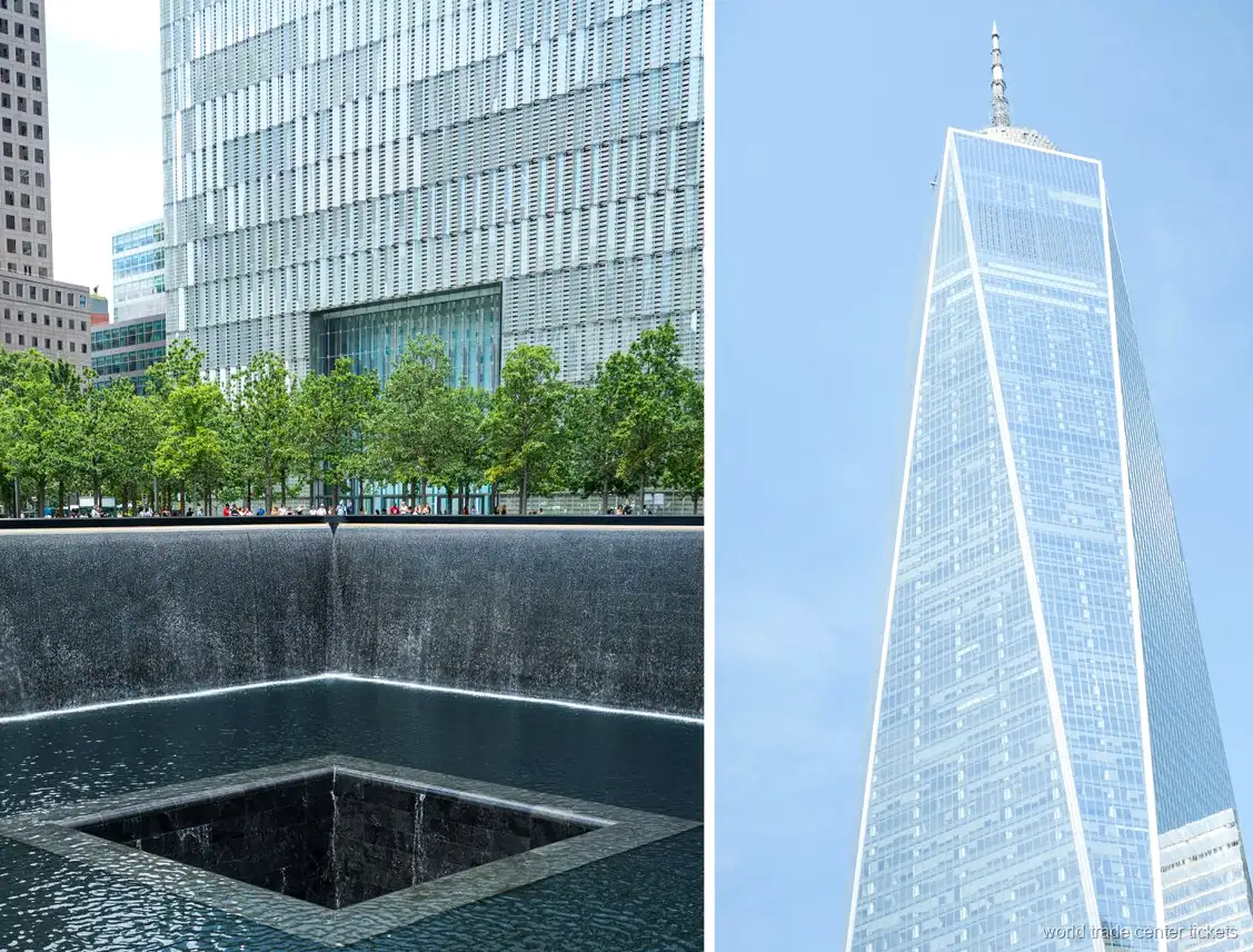 Przewodnik prowadzący grupę na zwiedzaniu Pomnika 11 Września przy Ground Zero